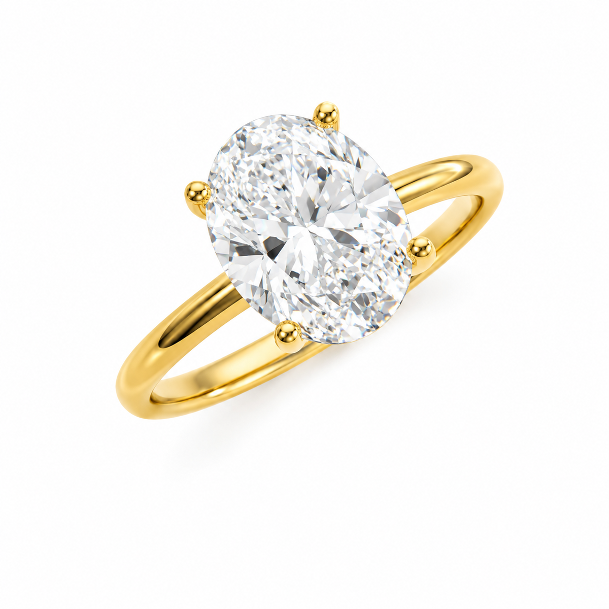 Oval Solitaire Ring