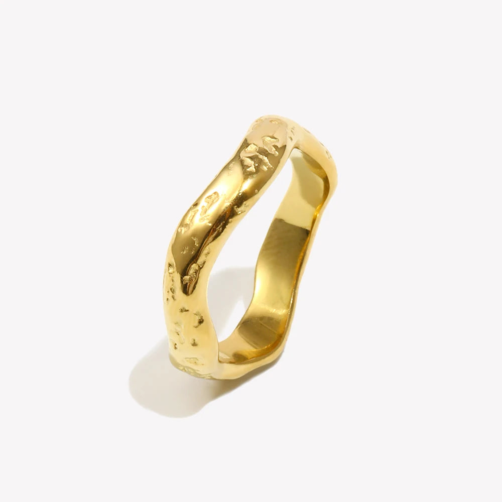 Hammered Unity Ring